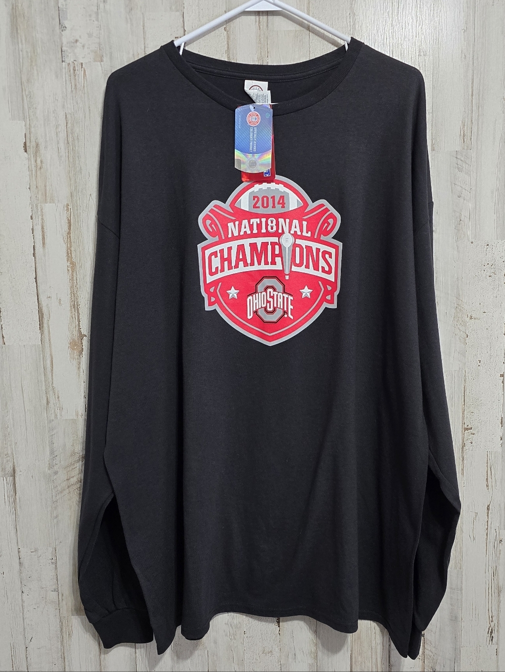 Ohio State Buckeyes 2014 National Champions Graphic Long Sleeve Tee Size 3XL